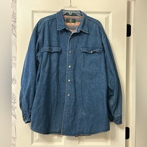 Orvis Men's Blue Denim Jacket XL